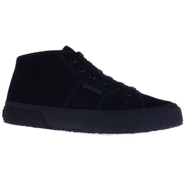 Superga 2754 Cotu Black High Top Sneakers - Women's Sneakers USA | US3288610